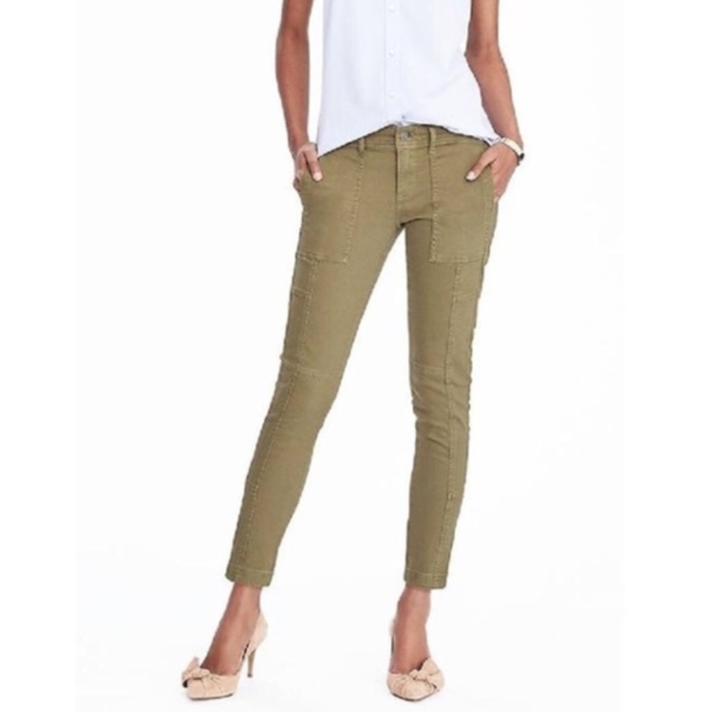 banana republic skinny ankle cargo utility pants
